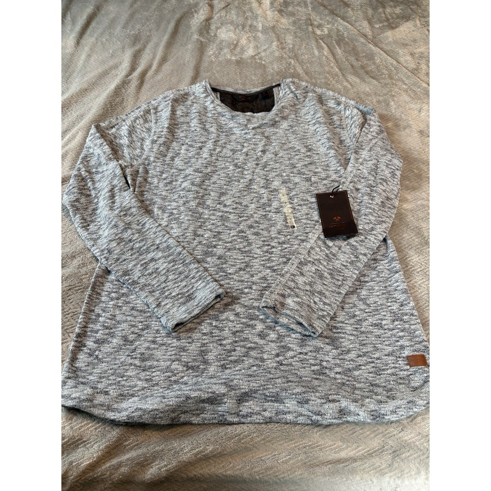 Outpost Makers Men's Blue/Grey Pullover Sweater Size L